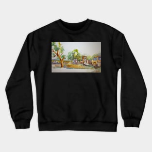 Door from Old Shed at Mattiske Farm, Forbes Crewneck Sweatshirt